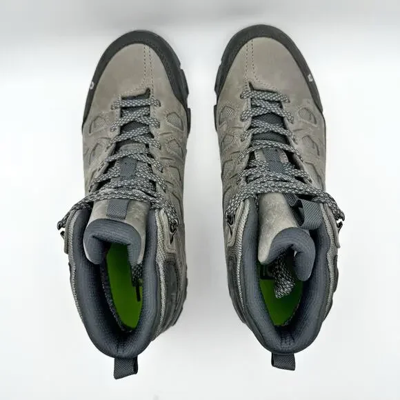 OBOZ Mens Sawtooth X Mid B-Dry Hiking Boots US 10 Gray Waterproof NIB